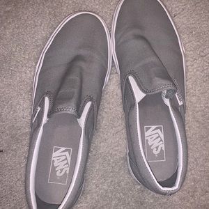 LIKE NEW gray Vans